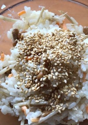 納豆とゴボウサラダご飯-レシピのメイン写真