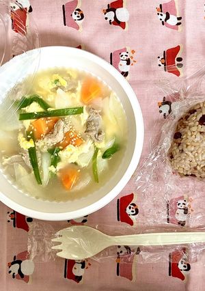 具沢山牛スジスープごはん-レシピのメイン写真