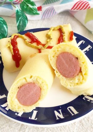 揚げない✽卵焼き器でアメリカンドッグ風✽-レシピのメイン写真