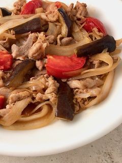 *豚肉となす、トマトの炒め物*-レシピのメイン写真