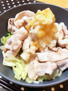 豚しゃぶtoおろし大根レタスうどん-レシピのメイン写真