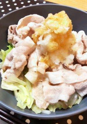 豚しゃぶtoおろし大根レタスうどん-レシピのメイン写真