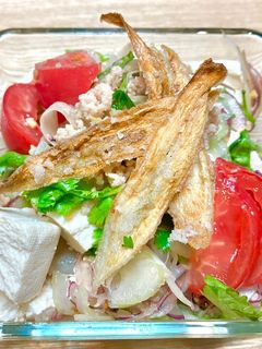 ゴボウと木綿豆腐のエスニックサラダ♡-レシピのメイン写真