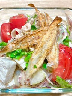 ゴボウと木綿豆腐のエスニックサラダ♡-レシピのメイン写真