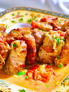 No2617大根肉巻き牛骨トマトソース-レシピのメイン写真