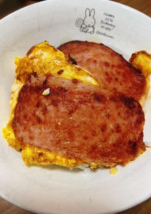 雑なスパム丼-レシピのメイン写真