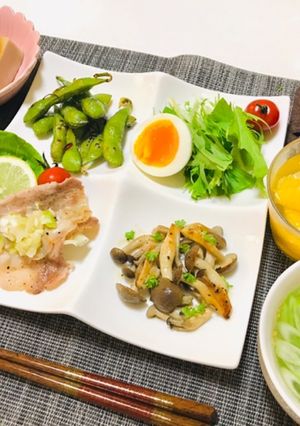 ネギ塩カルビ・豚バラ肉メインの夕飯-レシピのメイン写真