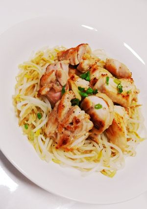 材料3つ☆簡単鶏肉のポン酢がけ-レシピのメイン写真