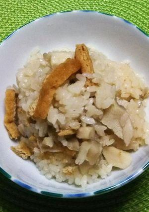 味付き油揚げときのこの炊き込みご飯-レシピのメイン写真
