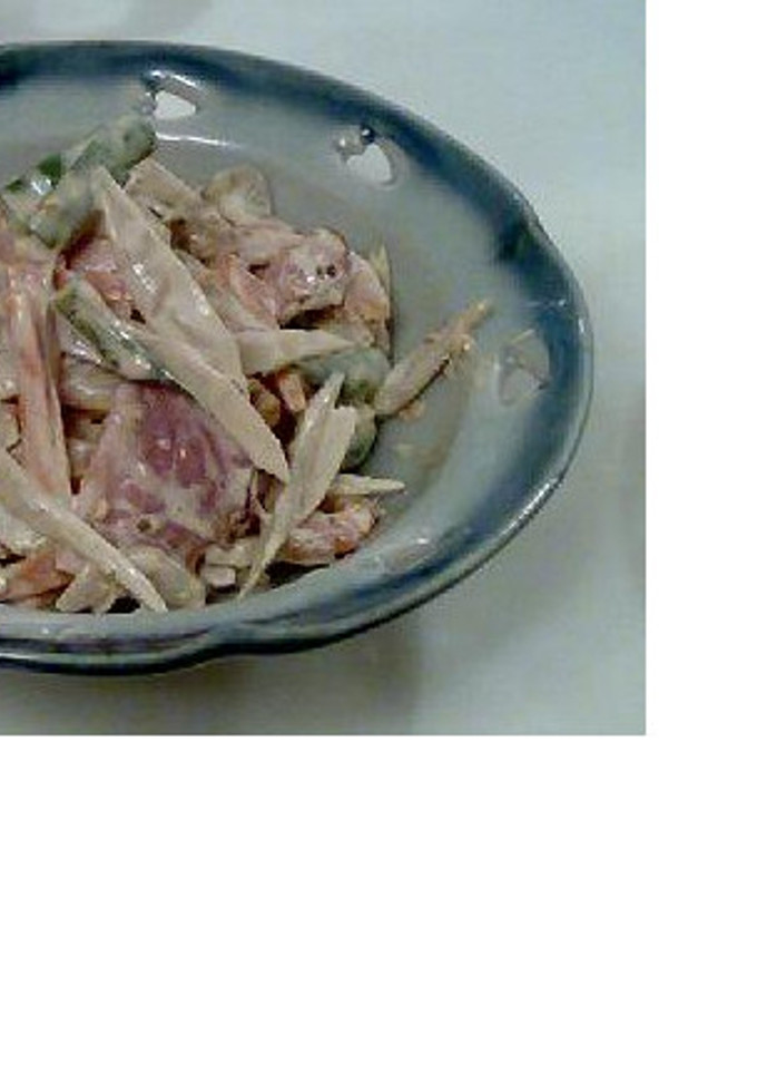 5種の野菜と焼豚のゴママヨサラダ-レシピのメイン写真