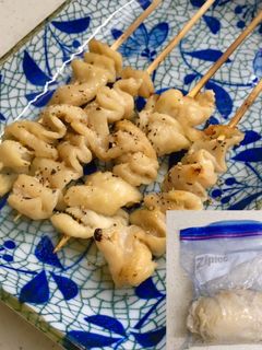 自家製サラダチキンの鶏皮で★焼き鳥-レシピのメイン写真