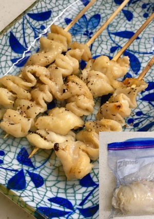 自家製サラダチキンの鶏皮で★焼き鳥-レシピのメイン写真