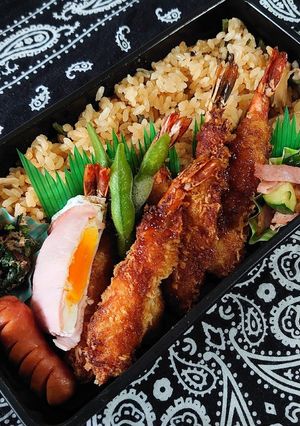 2020/8/5 炊き込み飯＆エビフライ-レシピのメイン写真