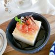 豆腐の和風トマトシャーベットのせ