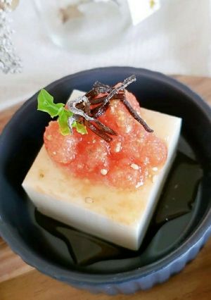 豆腐の和風トマトシャーベットのせ-レシピのメイン写真