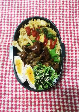 パパ弁当♡ケチャップライスと焼き鳥8/5-レシピのメイン写真