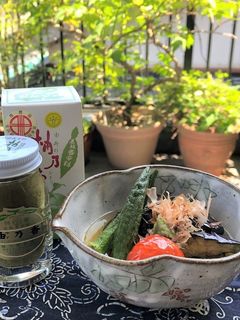 夏野菜のひんやり柚子胡椒煮びたし-レシピのメイン写真