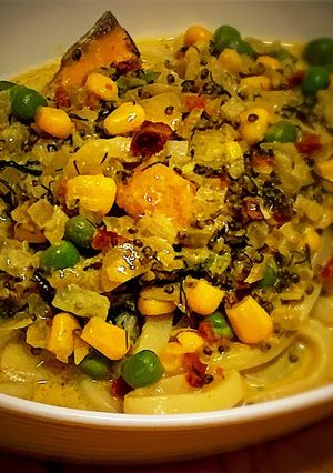 カレーうどん　つぶつぶ！-レシピのメイン写真