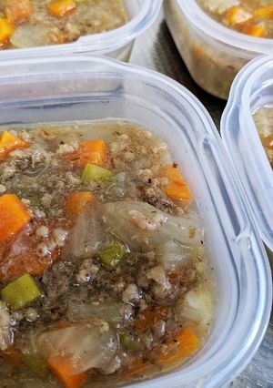 炊飯器でミンチと野菜のだし煮☆離乳食完了-レシピのメイン写真