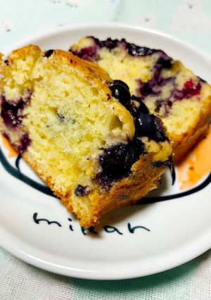甘酸っぱいブルーベリーパウンドケーキ-レシピのメイン写真