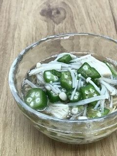 オクラときのこのお浸し-レシピのメイン写真