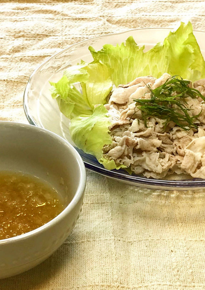 玉ねぎぽん酢でさっぱりと♪冷たい豚しゃぶ-レシピのメイン写真