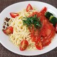 ♪トマト缶でベーコンの冷製パスタ♪
