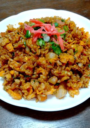 醤油濃く薫る炒飯『黒チャーハン』-レシピのメイン写真