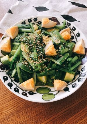 レンチンで小松菜のホットサラダ-レシピのメイン写真