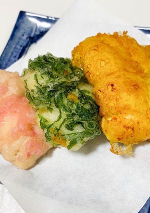 ハモの三色天ぷら-レシピのメイン写真