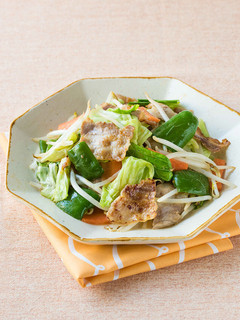 顆粒みそで簡単!肉野菜炒め-レシピのメイン写真