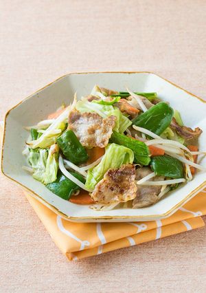 顆粒みそで簡単!肉野菜炒め-レシピのメイン写真