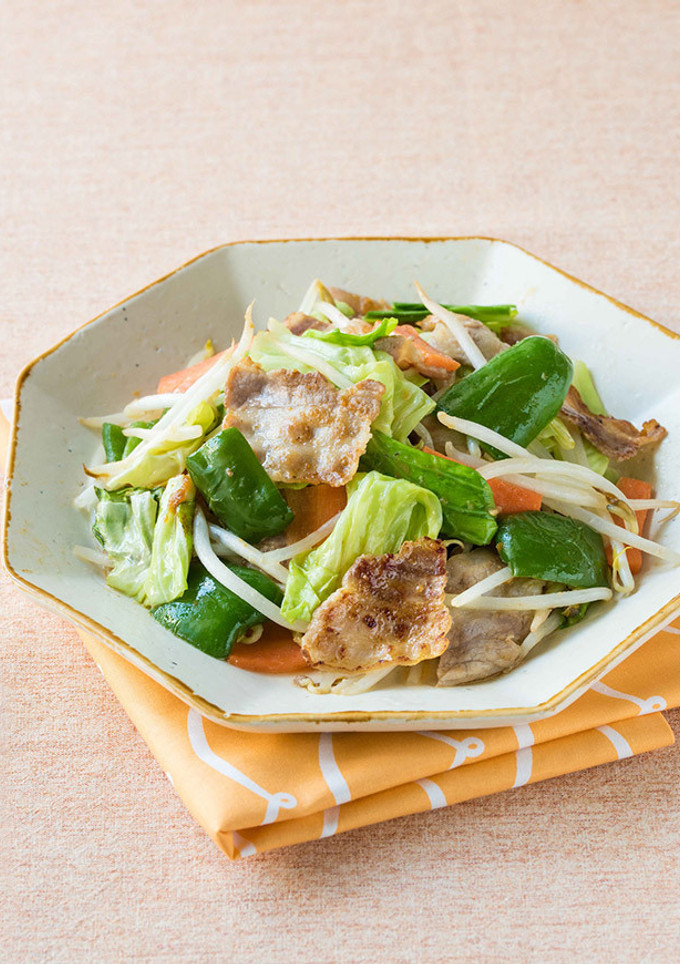 顆粒みそで簡単！肉野菜炒め-レシピのメイン写真