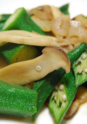 オクラとエリンギのにんにく醤油炒め-レシピのメイン写真