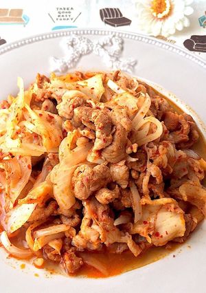 豚キムチ炒め お弁当に 調味料いらず-レシピのメイン写真