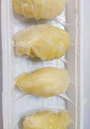餃子キャベツ巻き(写真は焼く前(◎-◎;-レシピのメイン写真