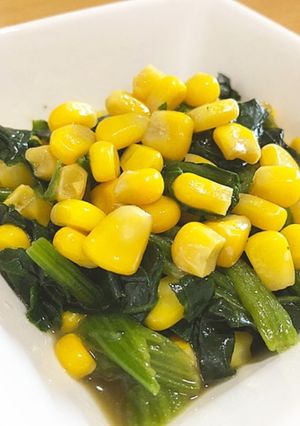 レンジでほうれん草のバター醤油-レシピのメイン写真