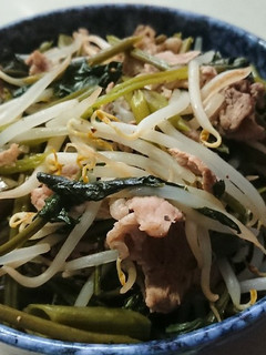 もやしかさ増し空芯菜炒め-レシピのメイン写真