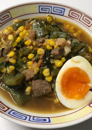余った惣菜で味噌ラーメン！-レシピのメイン写真