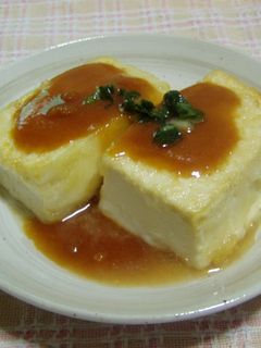 一手間加えた『豆腐の甘味噌和え』-レシピのメイン写真