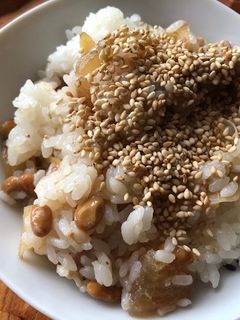 納豆と生姜の甘煮のご飯-レシピのメイン写真