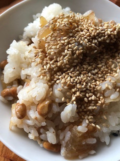 納豆と生姜の甘煮のご飯-レシピのメイン写真