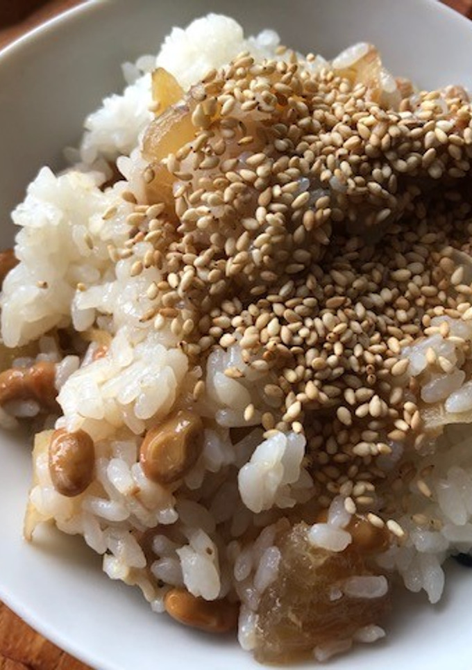納豆と生姜の甘煮のご飯-レシピのメイン写真