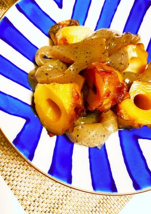 ほったらかすだけ！竹輪とこんにゃくの煮物-レシピのメイン写真