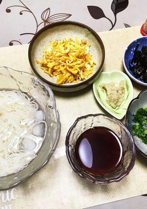 我が家の素麺の食べ方-レシピのメイン写真