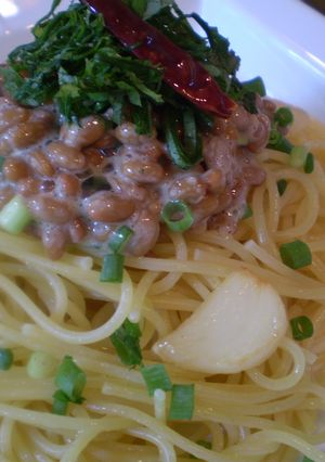納豆ぺペロンチーノ-レシピのメイン写真