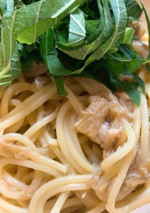なめたけとツナのパスタ-レシピのメイン写真