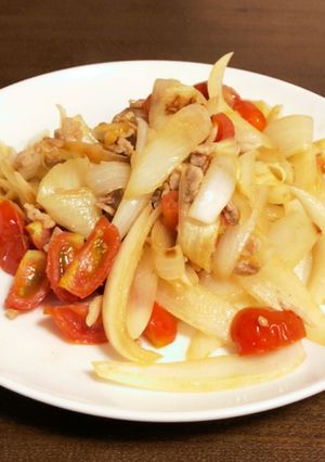 玉ねぎとミニトマトの洋風野菜炒め-レシピのメイン写真