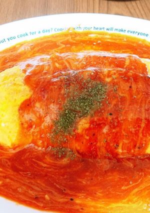 チーズがのび～るトマトソースのオムライス-レシピのメイン写真