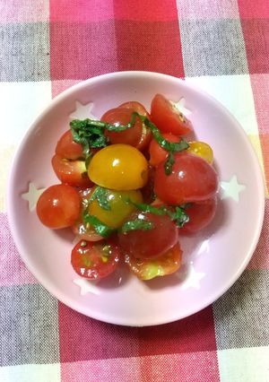 ミニトマトのドレッシング和え-レシピのメイン写真